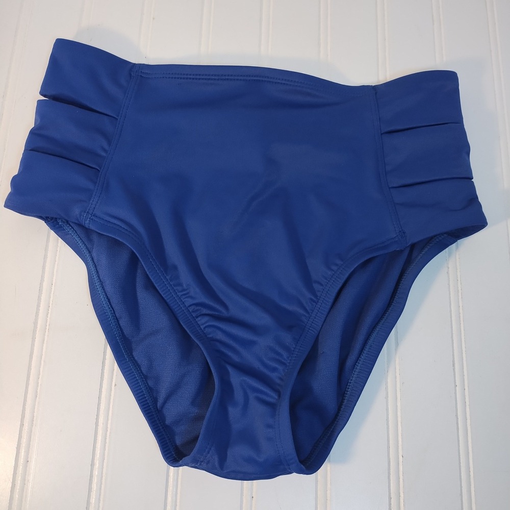 Beach‎ Betty by Miracle Brands Navy High Waist Bikini Bottom SM Slimming Control